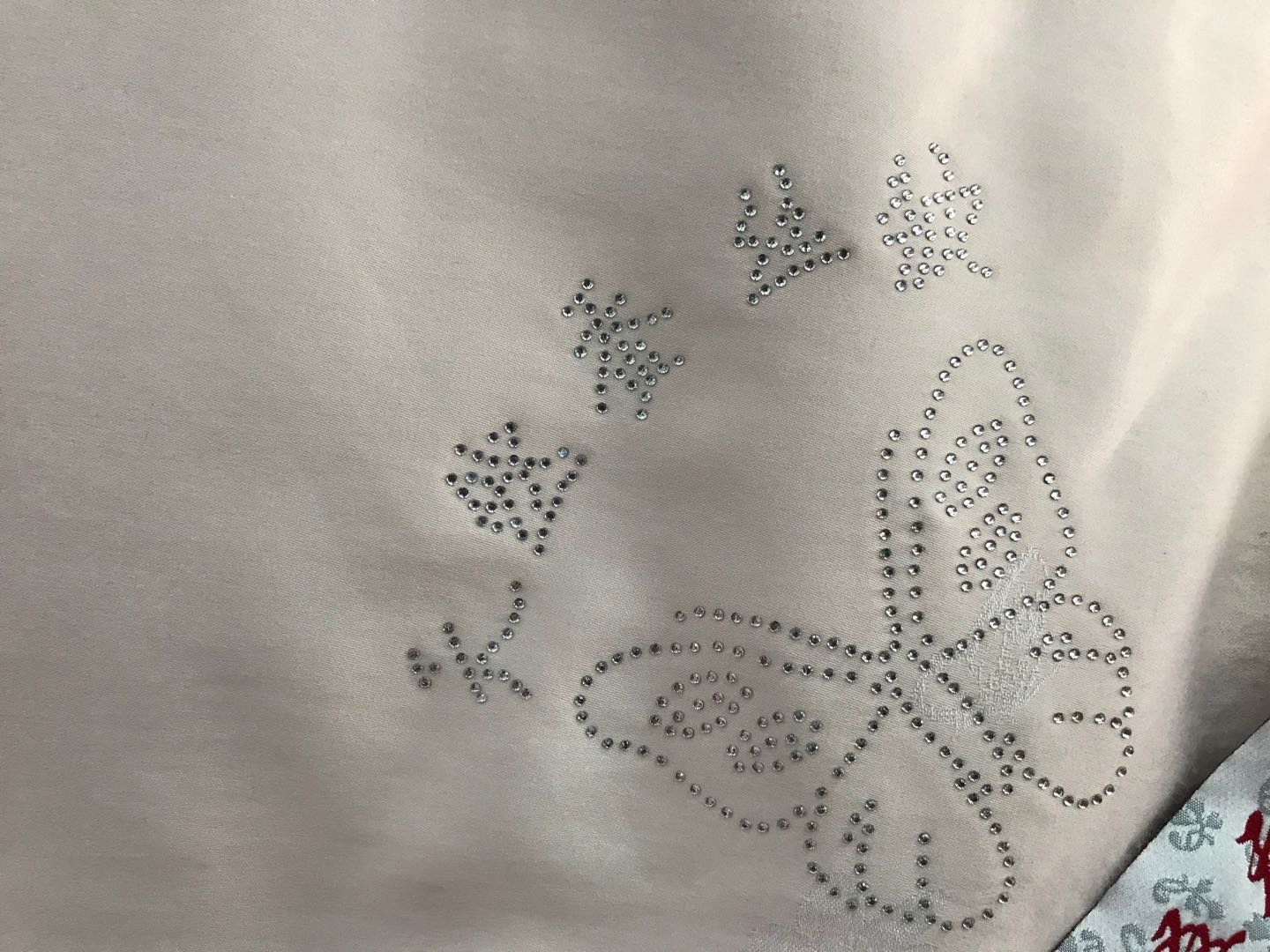 精美花鸟刺绣印花纯手工素色3斤蚕丝被