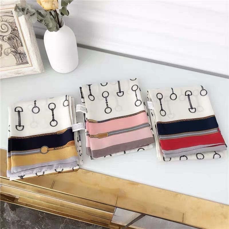 Brown Fashion Casual Scarf Silk Scarf Long Thin Spring And Summer Scarf details Picture