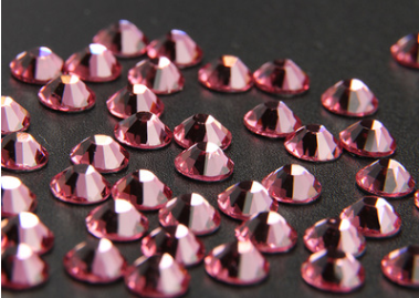 粉红色SS10假双面钻玻璃烫钻美甲钻DIY钻产品图
