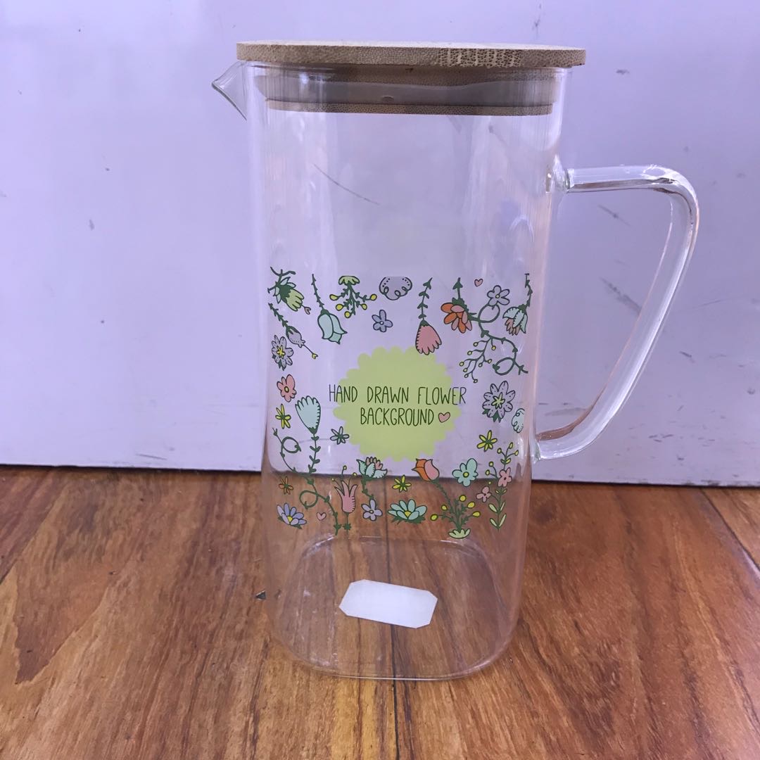 家用玻璃凉水壶耐热高温晾白开水杯冷水壶套装茶壶夏天大容量扎壶细节图