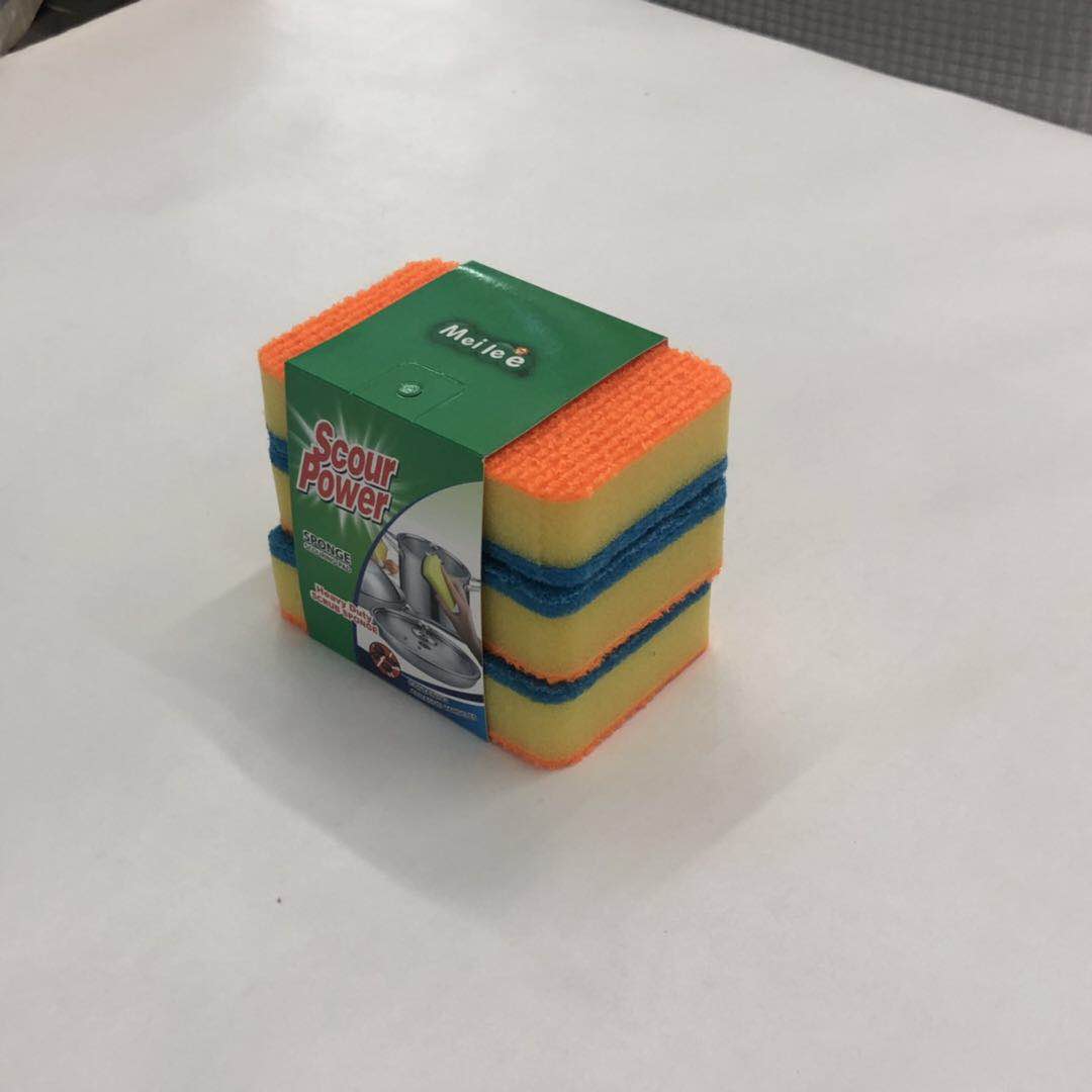 High density dip rubber cleaning sponge kitchen dishwashing sponge wipe Household square sponge block household cleaning Specification drawing