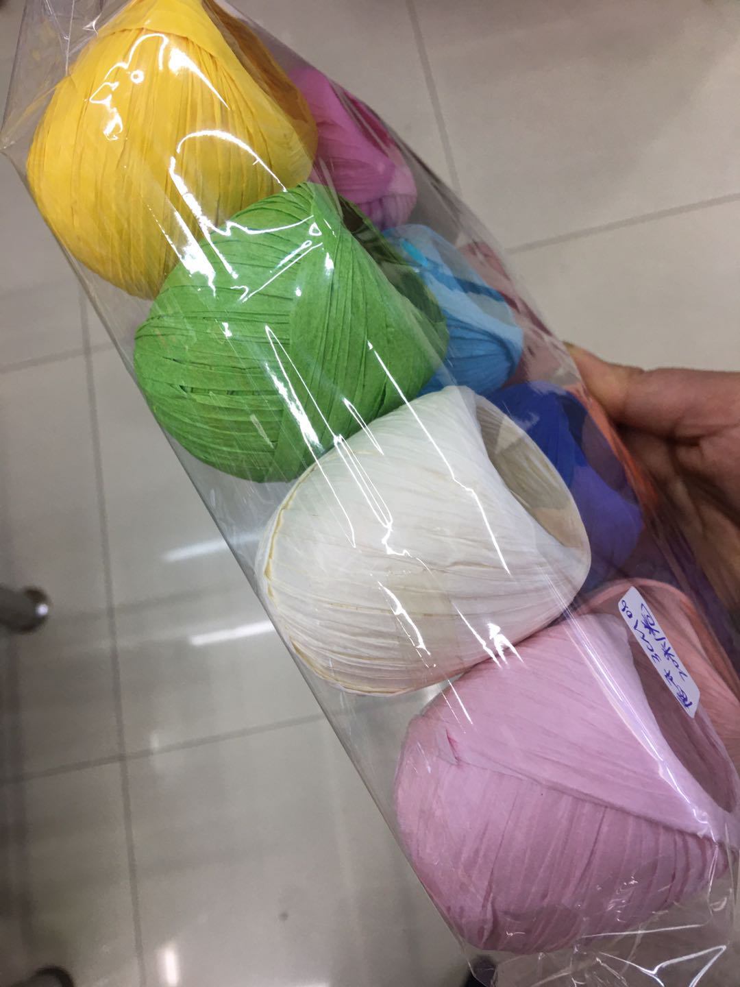 展开3CM长20M拉拉纸球手工DIY创意产品细节图