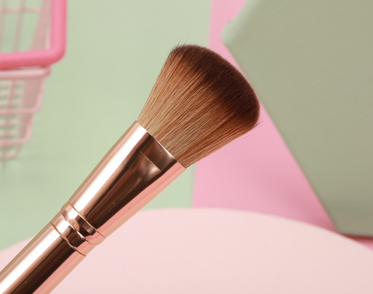 Makeup Brush Fashion Gold Loose Brush Blush Brush Plastic Handle Makeup Brush Beginner Makeup Brush details Picture
