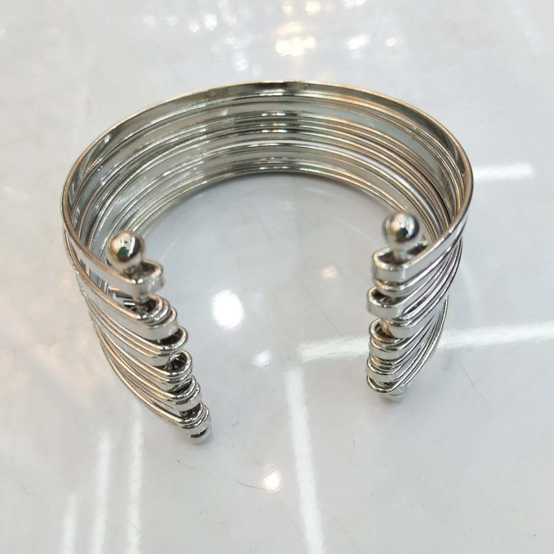 多层合金电镀不锈钢女式手镯手环