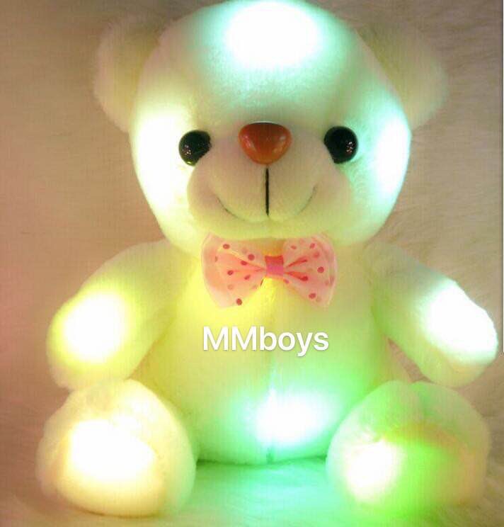 Plush glowing bear for children, girls, toys and home decorations