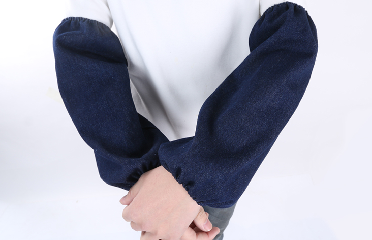 防油防污防水劳保工作袖套耐磨长款布套袖成人护臂男女防护布袖头