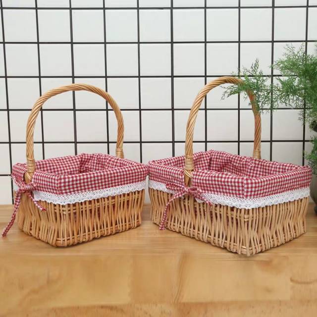 脏衣收纳篮衣篓脏衣服玩具收纳筐柳编洗衣筐脏衣桶田园布艺