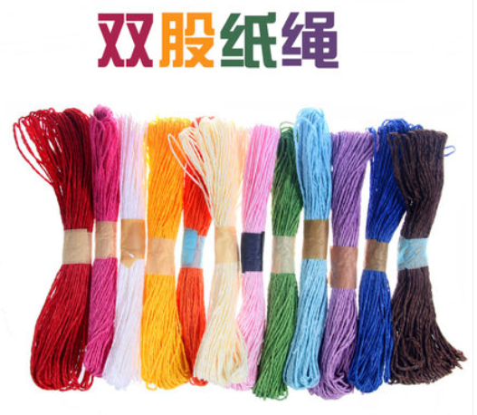 DIY paper rope double strand paper rope hand-woven paper rope making puzzle