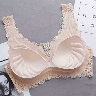 Seamless Lace Bra For Women Gather Sexy Underwire Sports Shockproof Sleep Bra Specification drawing