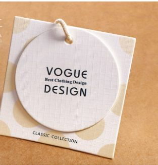 Custom Diy Clothes Tag Custom Atmosphere Simple Kapok Paper Clothing Store Label Custom Women's And Children's Clothing Special Paper Trademark full figure