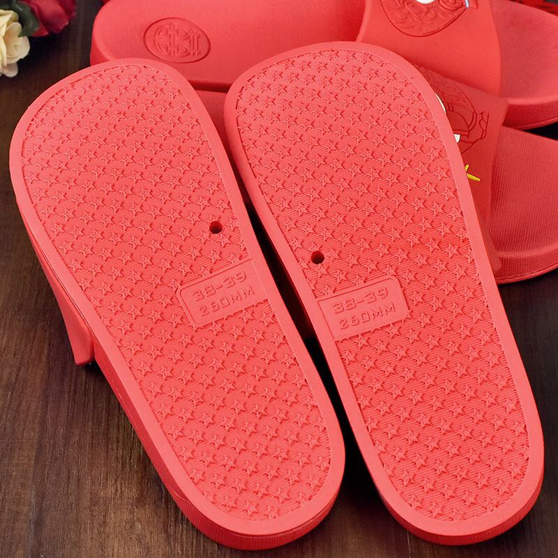 Wedding Home: A Century of Good Harmony Cartoon Wedding Slippers Specification image