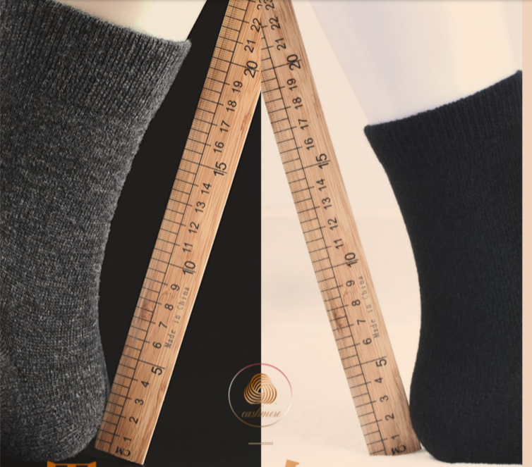 Winter thickened socks for men, tall rabbit wool men's mid-calf socks, winter long socks for men Specification image