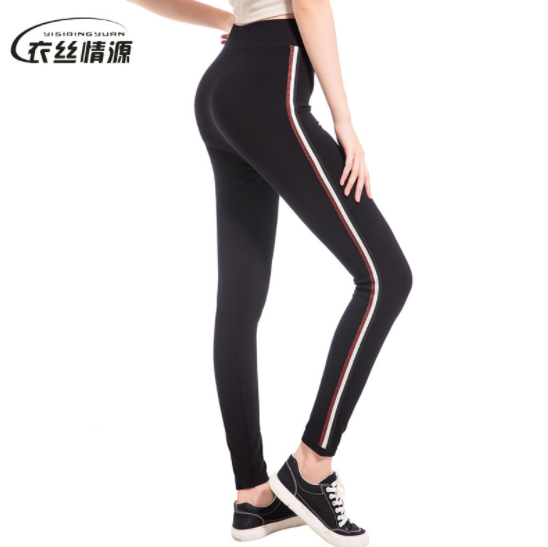 New South Korean yoga movement autumn leggings summer autumn breathable slimming slimming buttock printed nine-minute trousers thumbnail