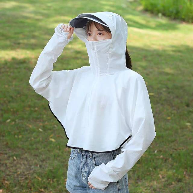 Women's sun-protective clothing with lenses, sun-protective clothes for driving and cycling, women's summer UV protection, breathable and versatile light jackets details Picture