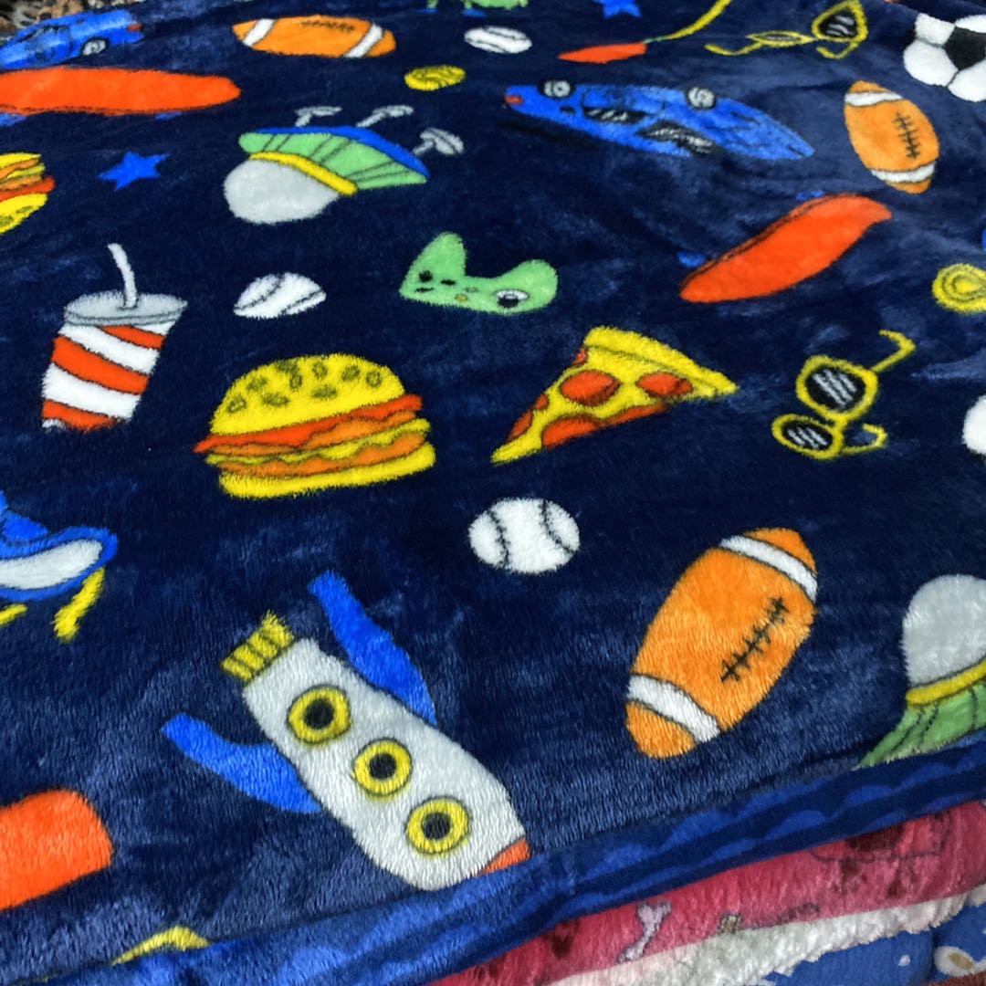 Children's Printed Cartoon Fleece Blanket