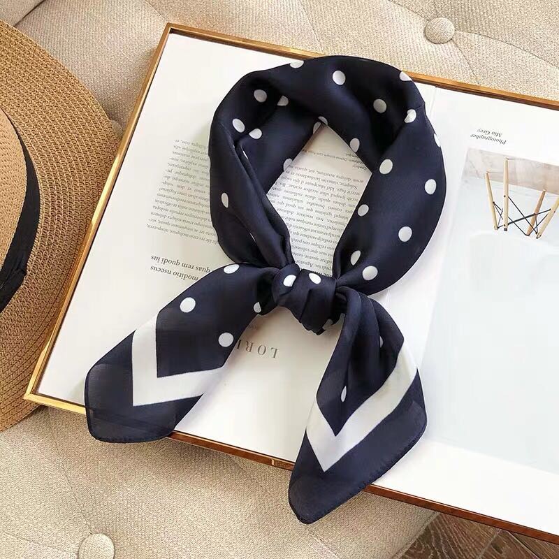 A New Style Of Small Square Scarf Women Spring And Autumn Small Silk Scarf South Korean Professional Scarf Decorative Small Scarf Thin Gauze Scarf