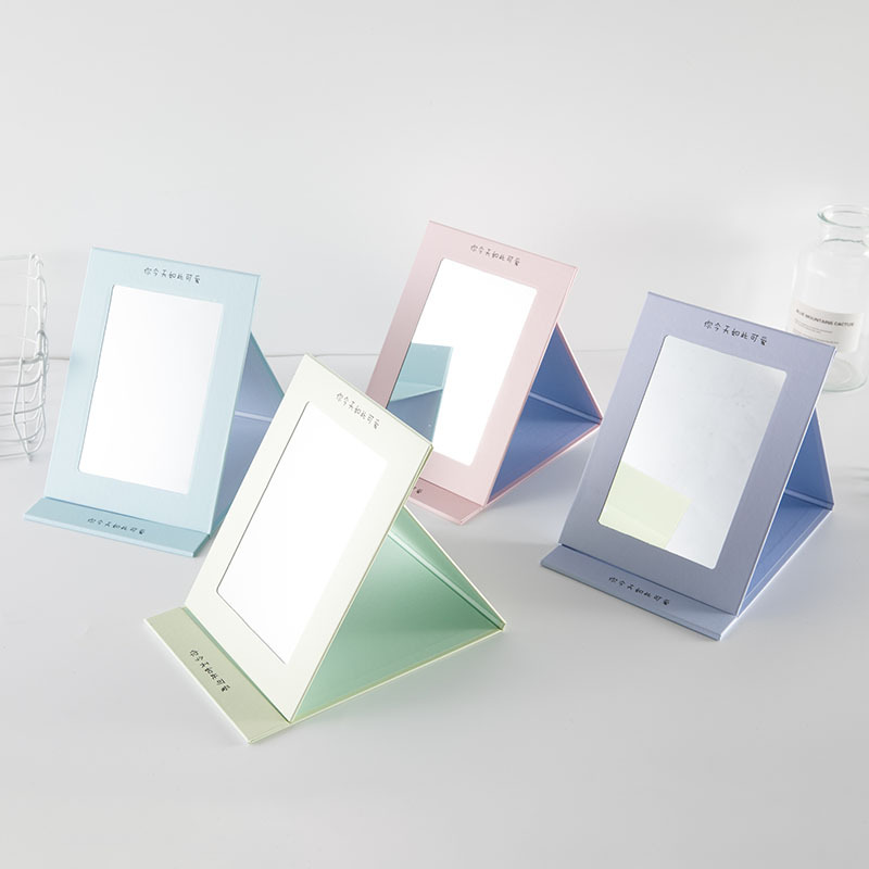 创意卡通折叠纸镜猫咪纸镜女生宿舍台式化妆镜多款可选礼品镜子1详情2