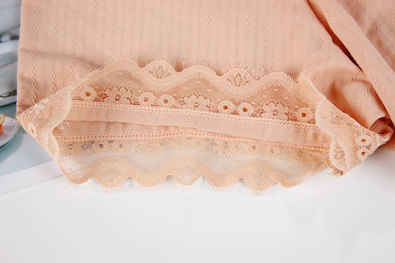 Safety Pants Women's Anti-Slip Pure Cotton Lace Lace Twist Vertical Bar Insurance Shorts Without Curling Summer Wear Specification drawing