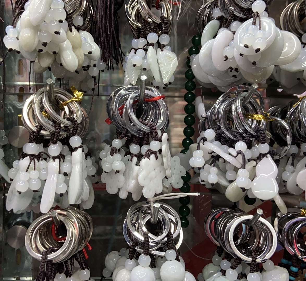 A货观音佛男女情侣钥匙扣汽车挂件可爱创意韩版链钥匙圈链产品图