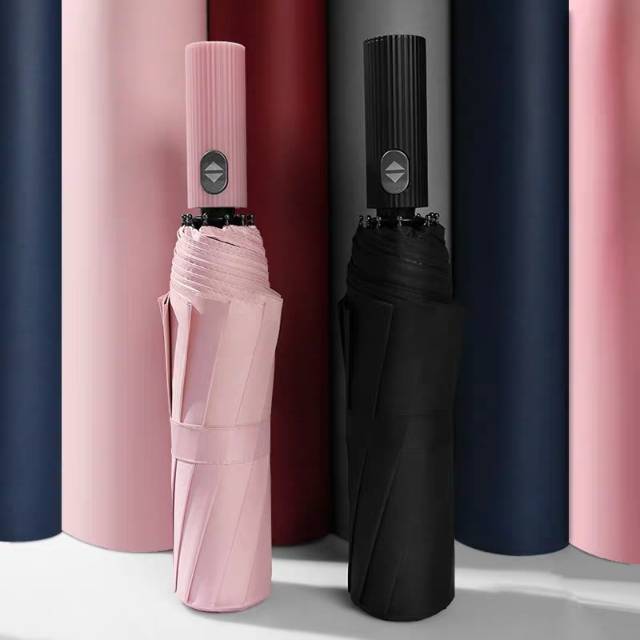 男女学生晴雨两用防晒防紫外线折叠太阳伞遮阳自动伞详情3