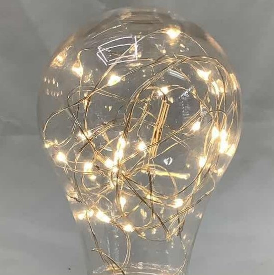 Bulb-shaped led creative night light, Edison tungsten filament lamp details Picture