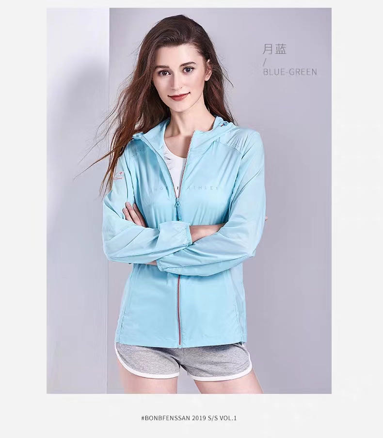 短外套防晒衣女2020夏季新款防紫外线百搭薄款网红骑车棒球蓝色防晒服产品图