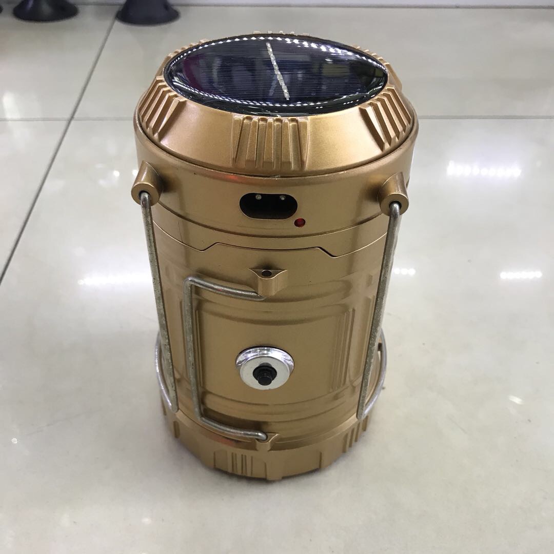 Golden searchlight flashlight lighting equipment practical use at night thumbnail