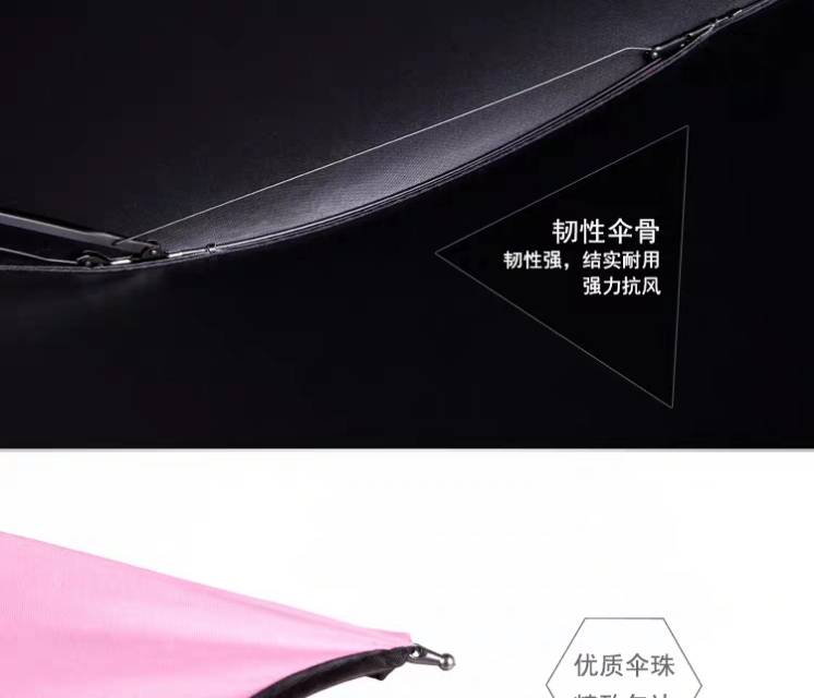 晴雨伞女折叠两用遮阳太阳伞大号防晒防紫外线广告伞印字定制logo产品图