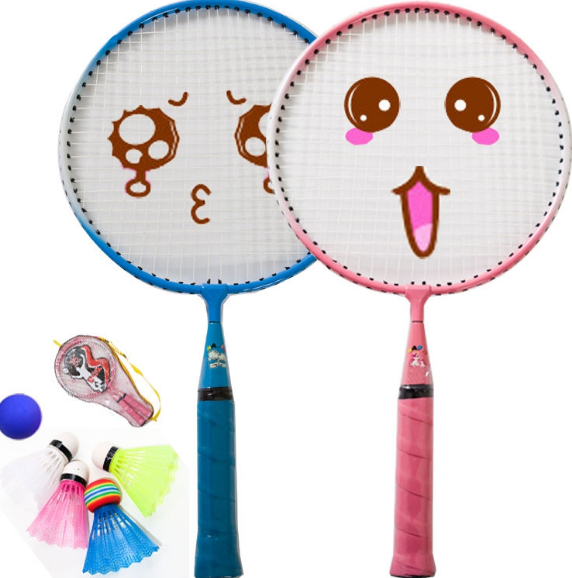 Badminton rackets, double rackets for babies, ultra-light children, beginner's rackets for primary school students aged 3 to 12 details Picture
