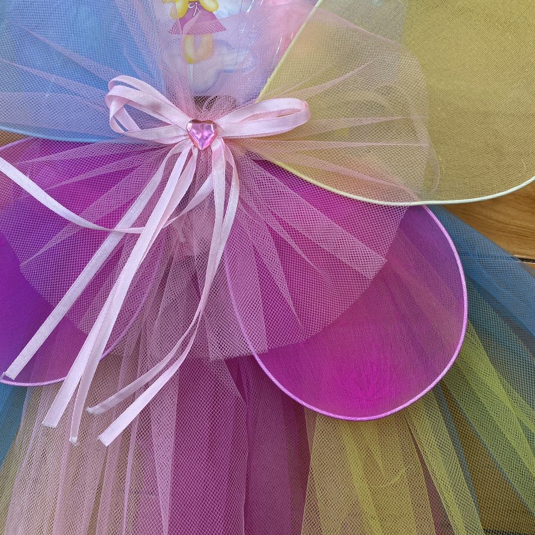 Halloween Props Pompadour Dress Angel Love Butterfly Wings Four-Piece Set Of New Toys details Picture