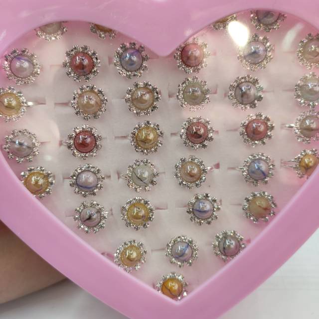 包邮儿童饰品戒指大宝石戒指公主大钻石戒指吊坠女孩过家家小玩具