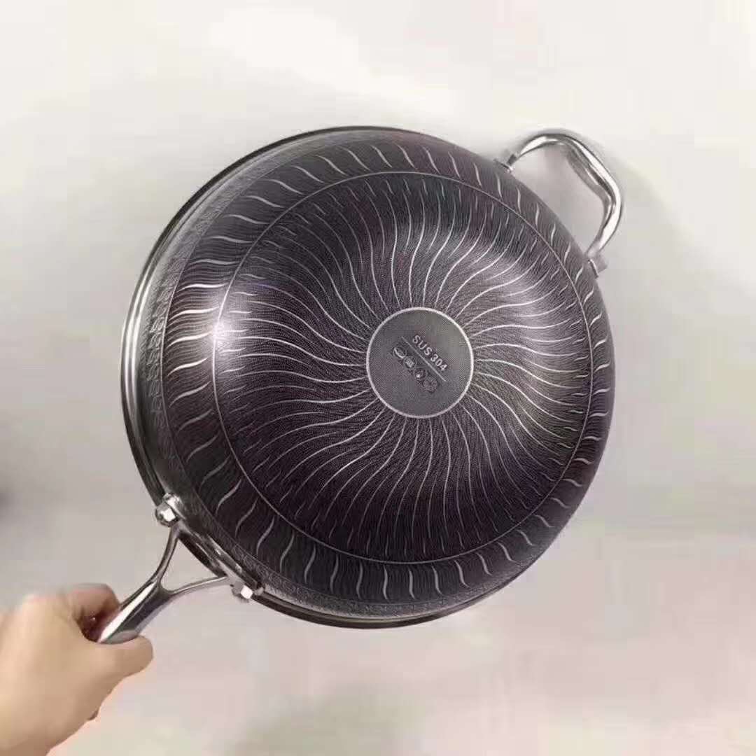 双立人32cm双面蜂窝炒锅细节图