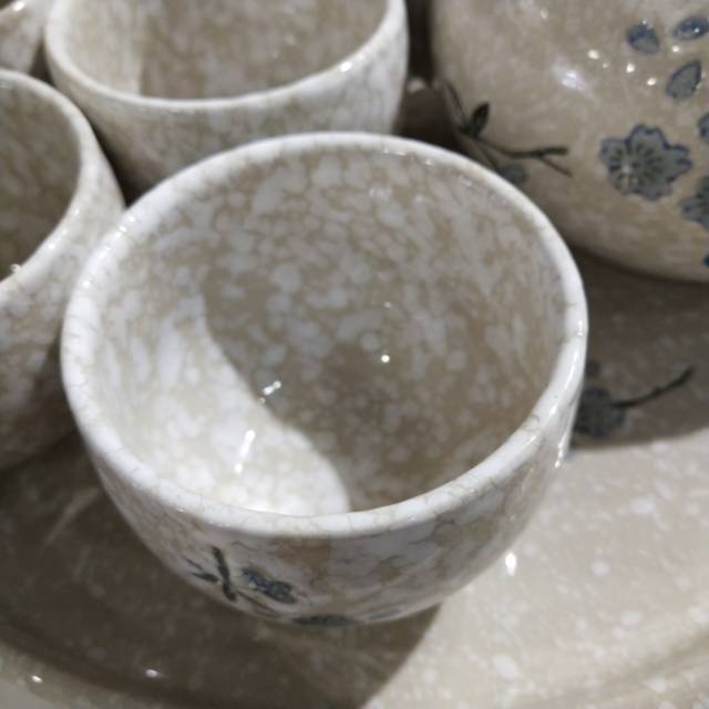 日式茶具雪花瓷细节图