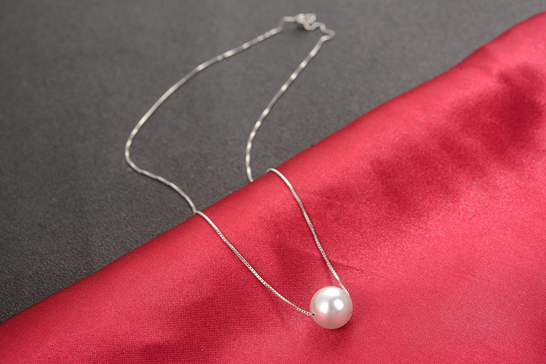 s925纯银盒仔子链短款单链锁骨链玫瑰金金色项链带针可diy穿珠子