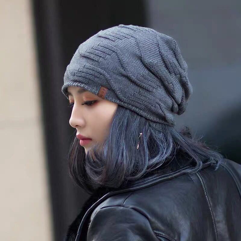 Korean Version Of All The Stylish Warm Ladies Baotou Winter Months Woolen Hat