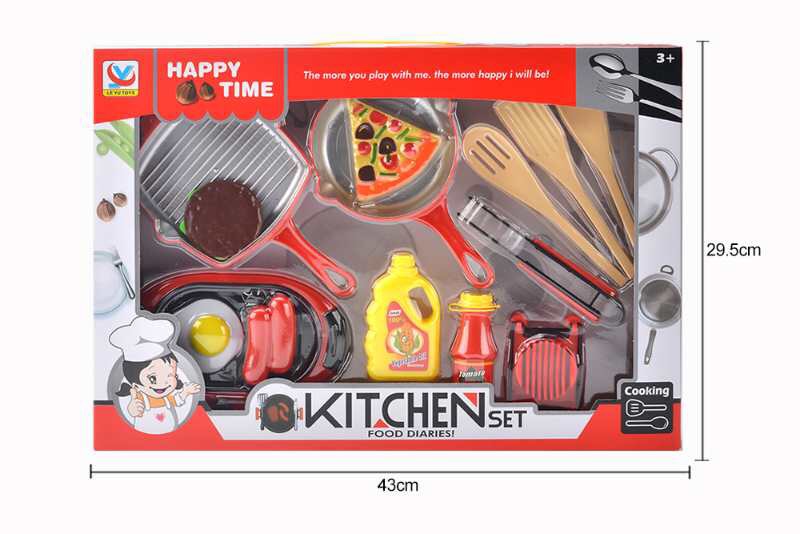 Kitchen Toy Boxes Contain Fun Tableware And Play House Toys