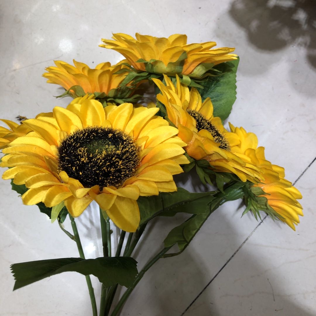 7 Sunflower Garden Small Fresh Decoration Home Photography Accessories Manufacturers Direct Sales