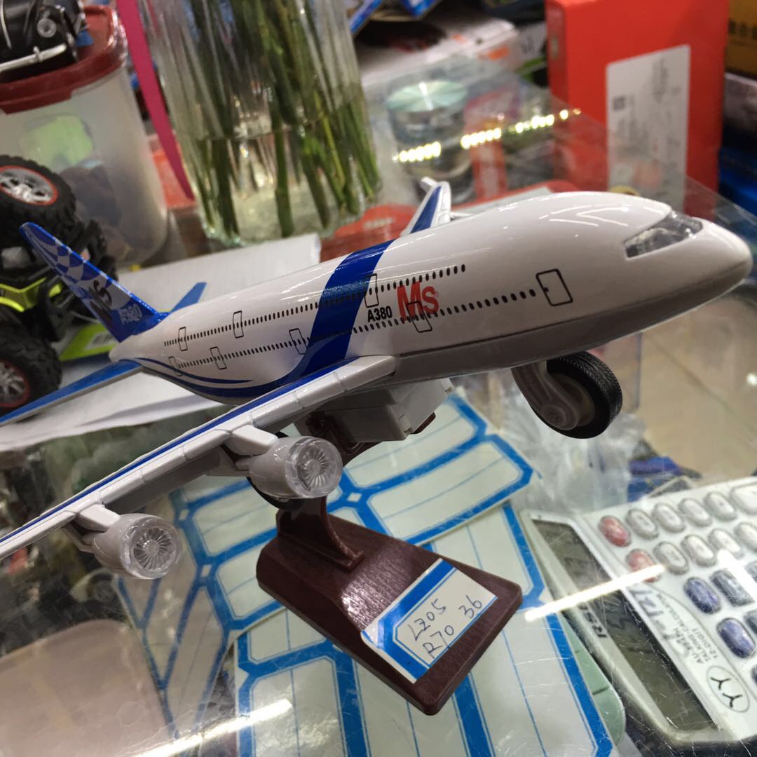 Alloy rebound aircraft children's toys details Picture