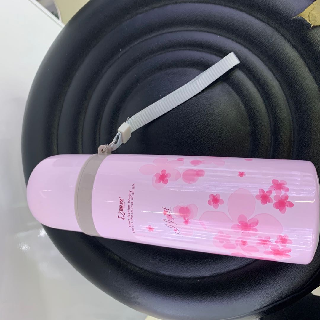 l韩版碎花动物卡通铝制运动水壶 儿童礼品水杯