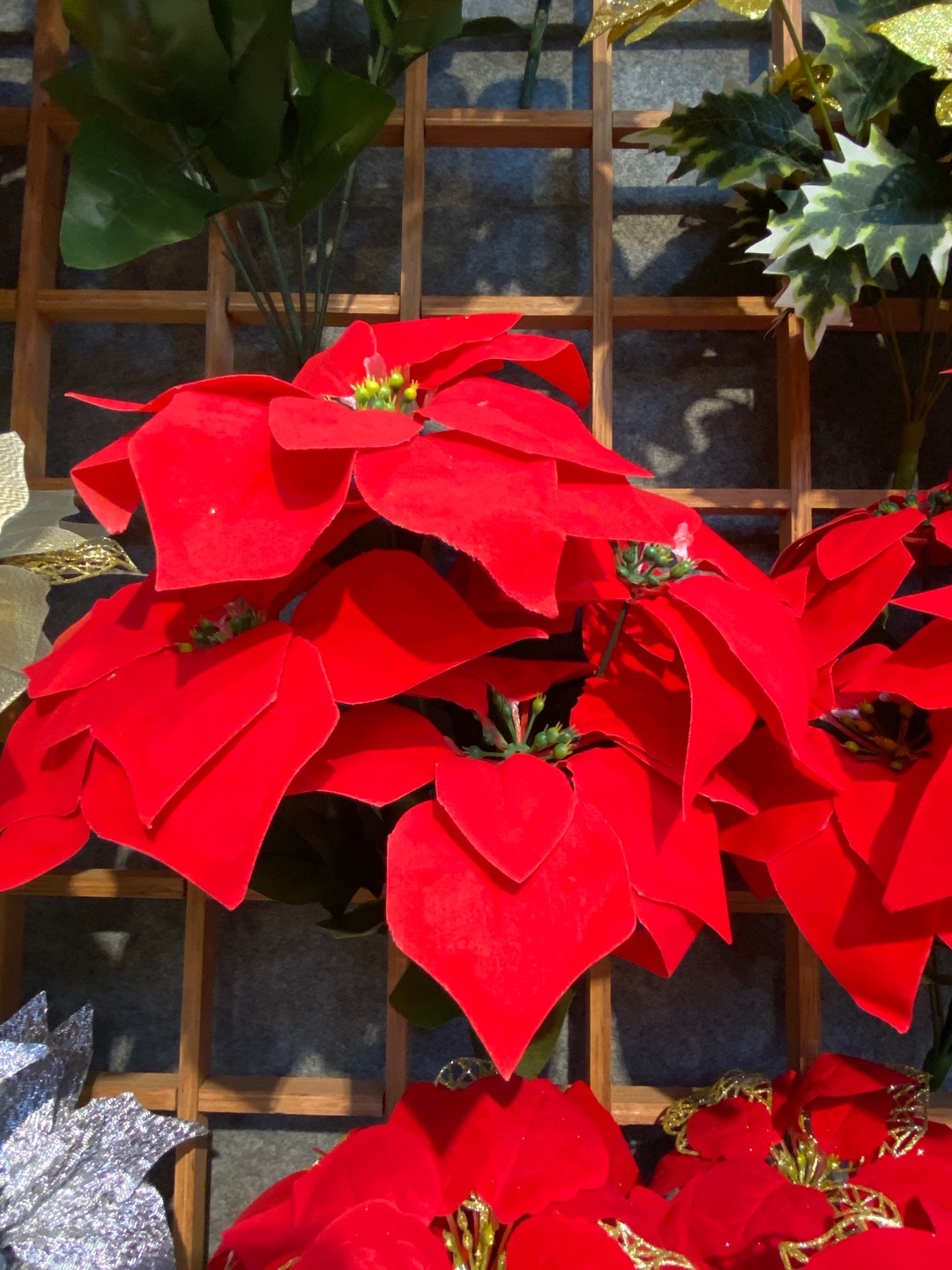 Factory direct sales, best-selling items, essential for interior decoration and wedding supplies made of poinsettias fabric