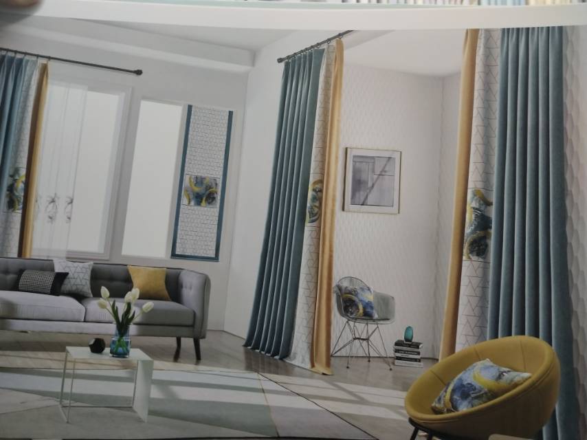 Shenier finished modern style curtains