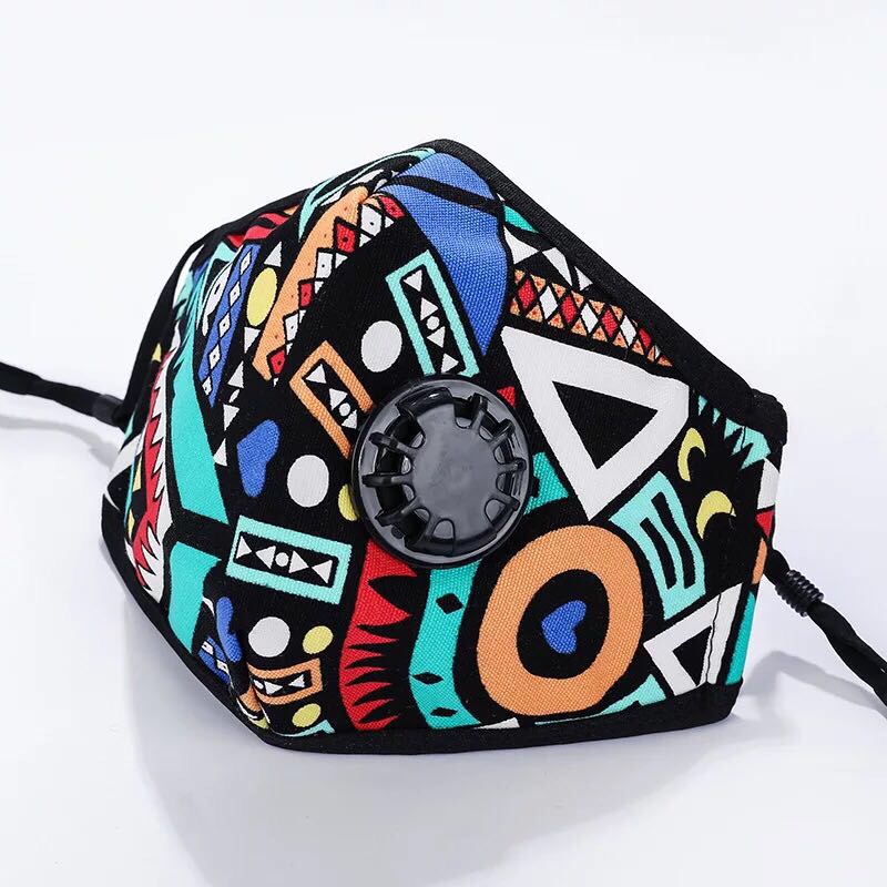 New Cool Graffiti Full Cover Mouth Earmuffs Male Warm Dust Breathable Open Hole Two Together With One Earmuffs Source Wholesale