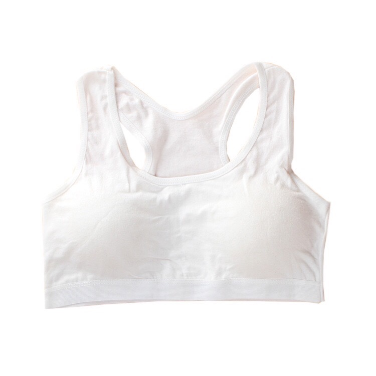New summer cuhk Girl's pure cotton vest girls' underwear detachable padded sea mat chest thumbnail