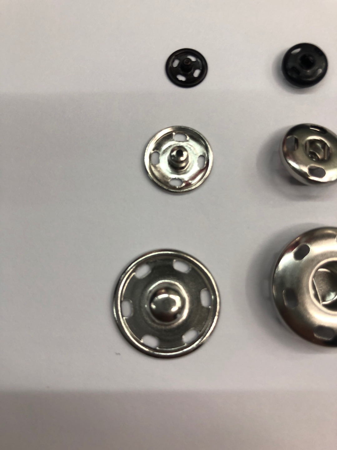 Metal buttons for clothes, large coat buttons, snap fastener accessories, large nail buttons without sewing, invisible mother-and-child buttons, concealed buttons, snap fasteners details Picture