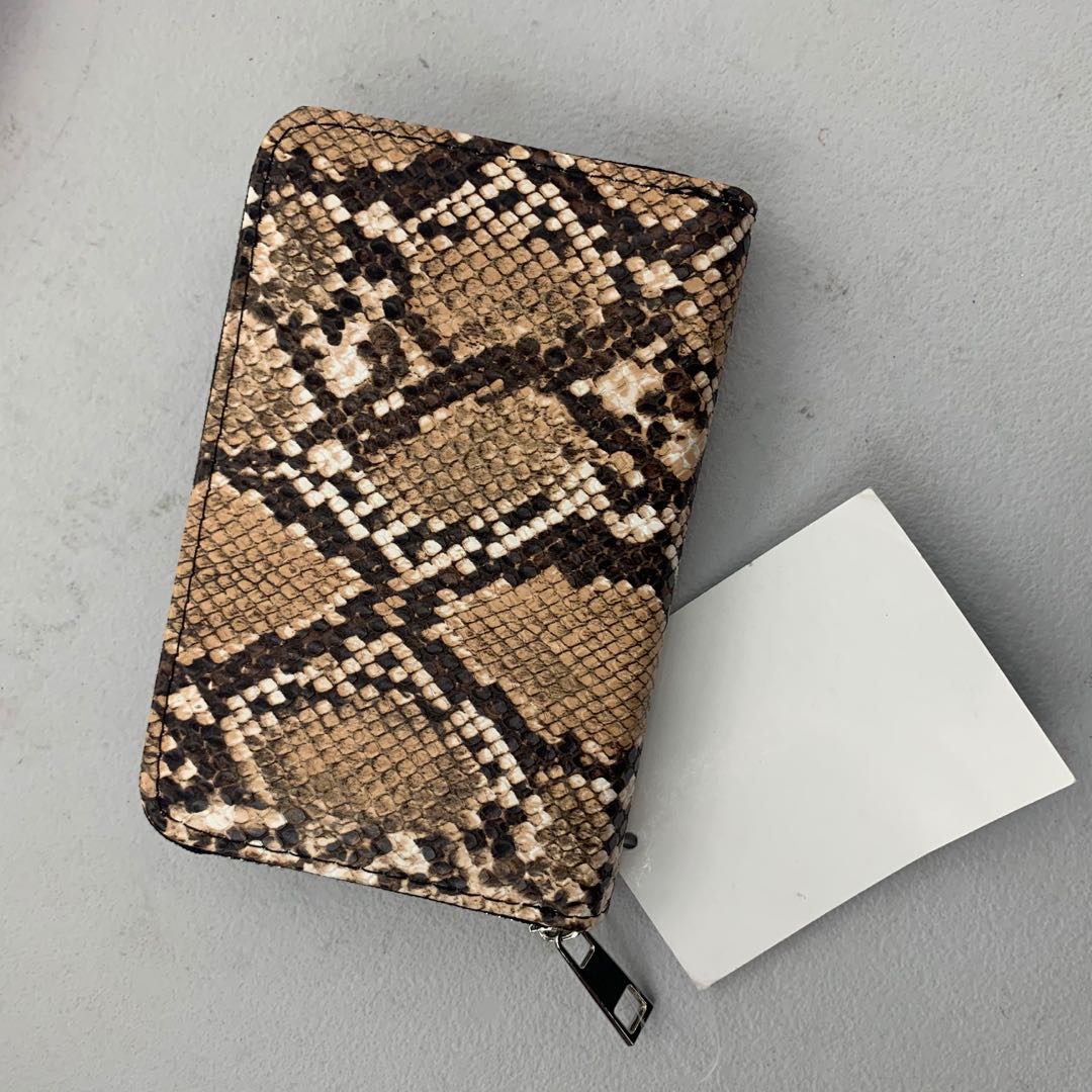 Jin Xin Medium Snake Print Personality Lady Purse Card Bag details Picture