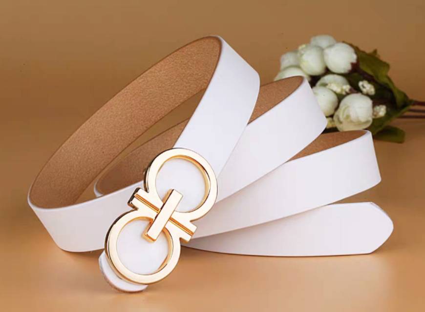 皮带女真皮简约百搭韩国白色腰带女时尚韩版头层牛皮裤带潮牛仔裤