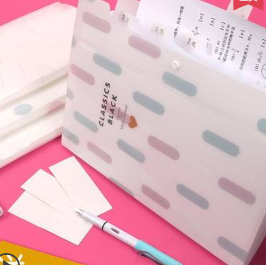 A4风琴包多层文件夹档案夹初中高中学生透明试卷夹试卷袋