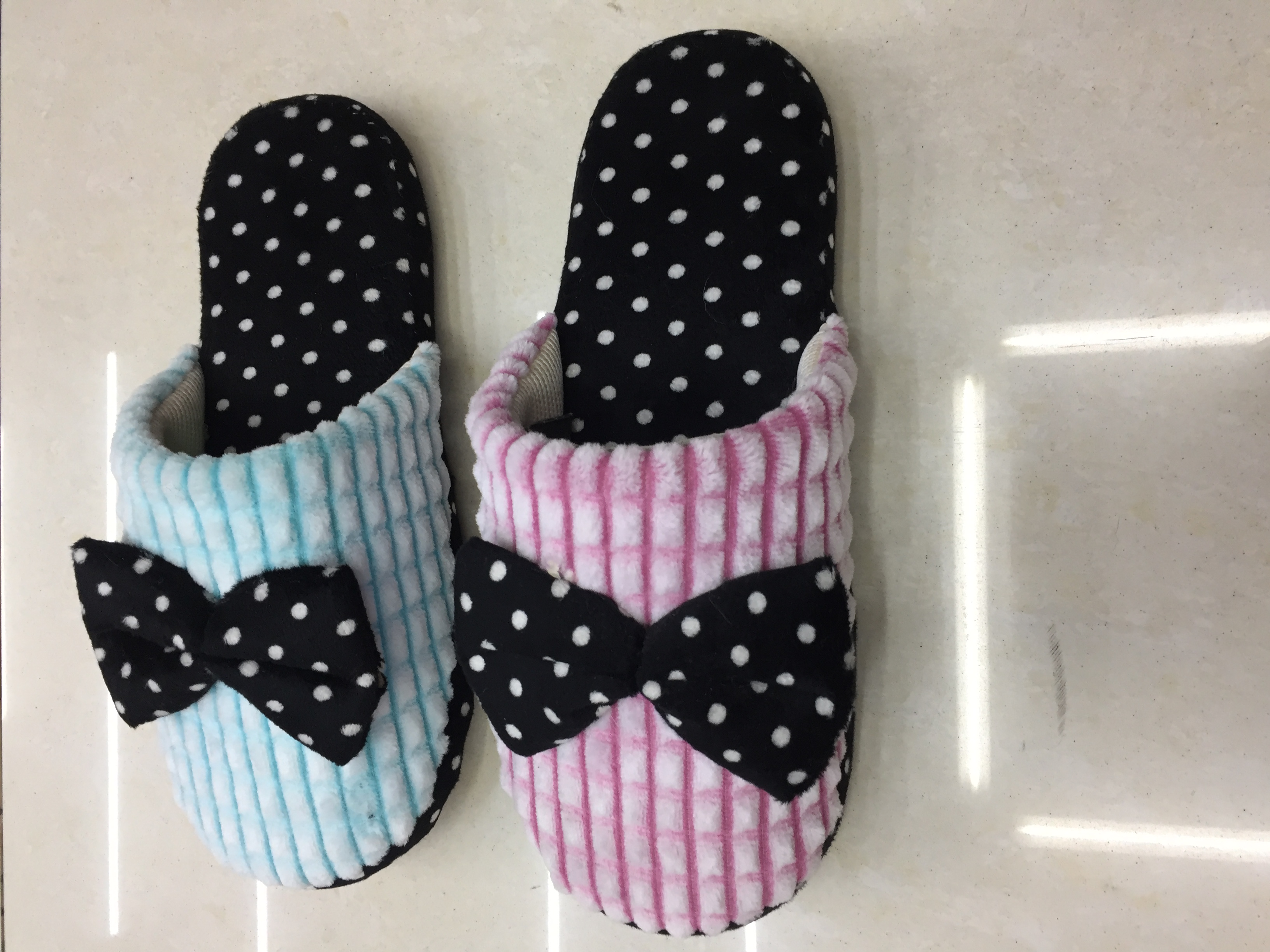 2067LUCK200 TPR soft-soled indoor Cotton slippers for women in Foreign trade