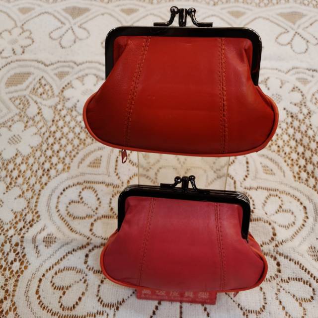 中号女士真皮夹子包零钱包细节图