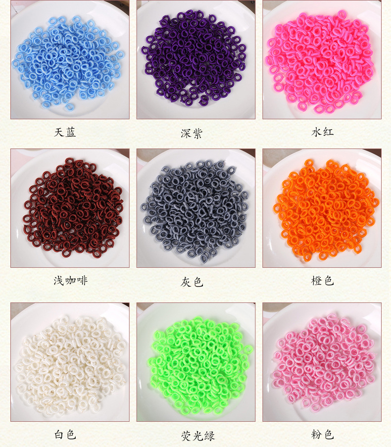 6MM coil China knot hand ironing coil DIY bracelet necklace pendant accessories multi-color ironing ring in stock thumbnail